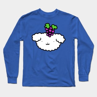 Grapes Fluffy Dog Face Long Sleeve T-Shirt